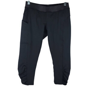 Mumberry Maternity Athletic Walking Yoga Capri Leggings Black Women's XS